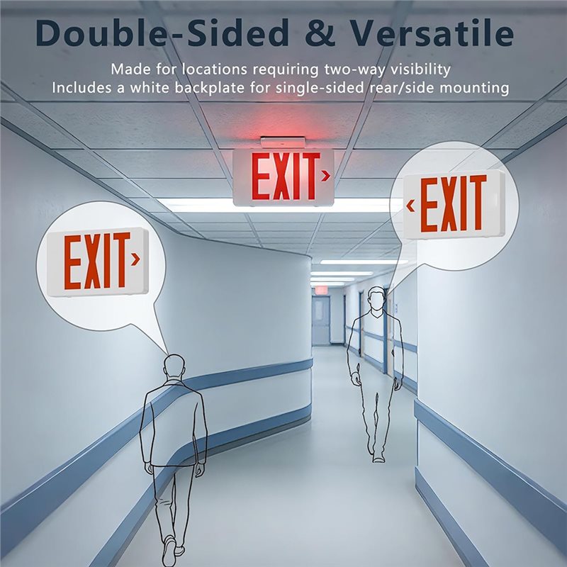 ABKQ-UL-gelistetes LED-Notbele – Emergency Exit Sign Bewertung und Preis