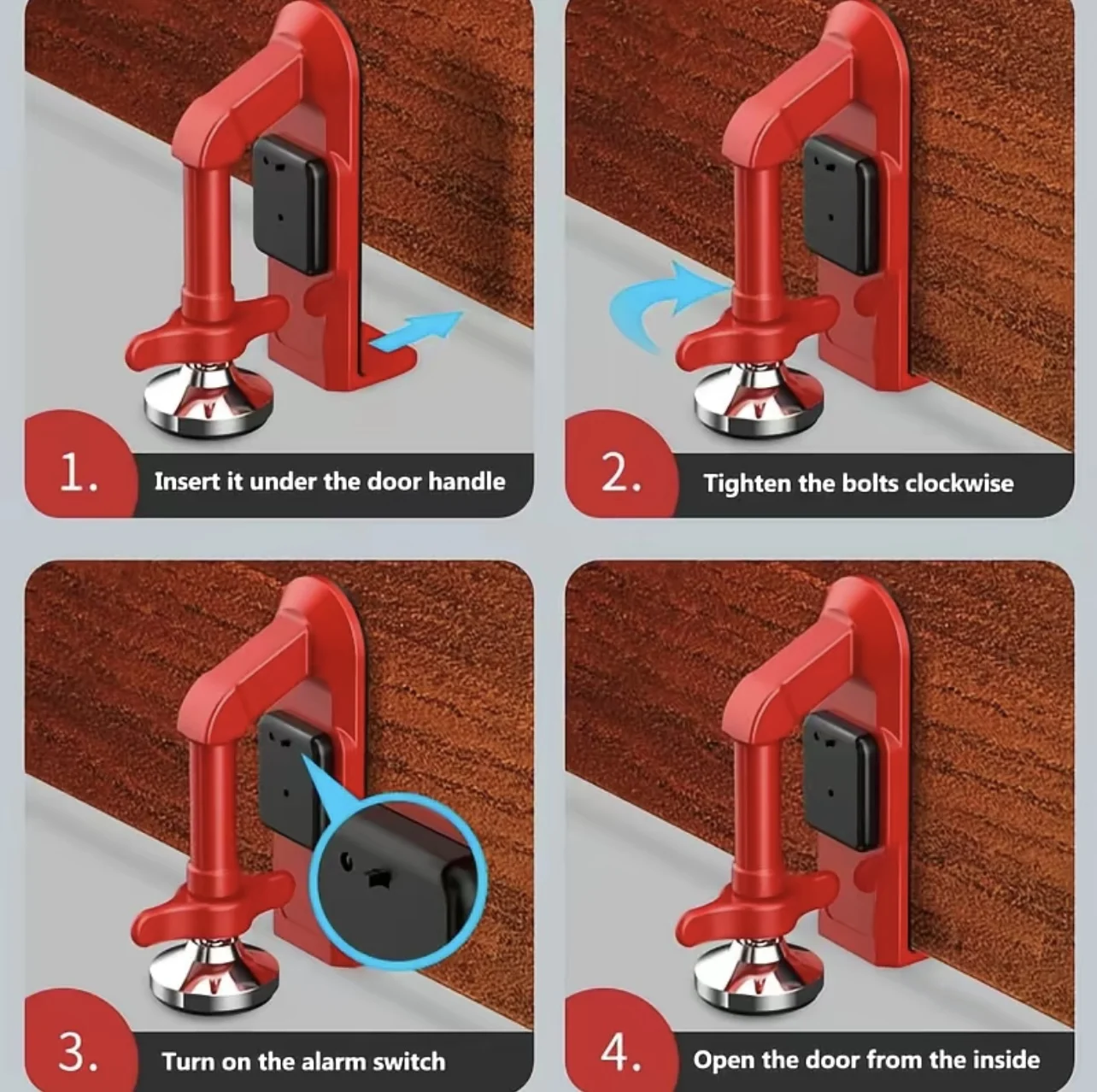 1 Stück Tragbarer Alarm-Türsto – Door Stop Alarm Bewertung und Preis
