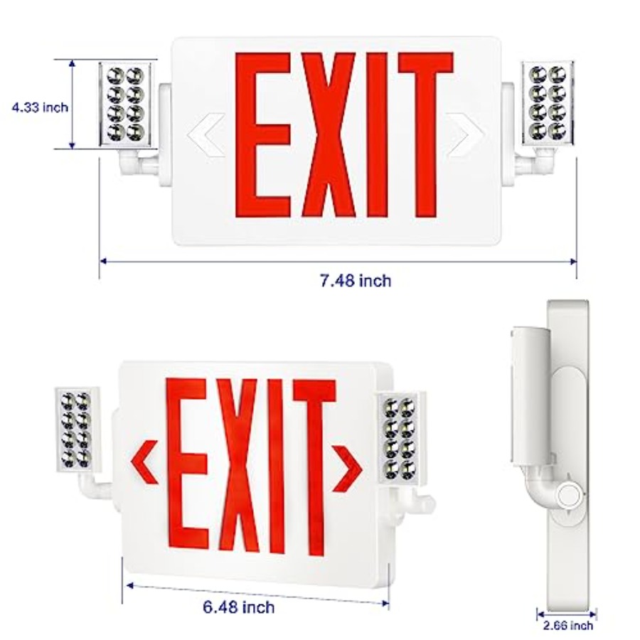 Spectsun 1er-Pack Notausgangss – Emergency Exit Sign Bewertung und Preis