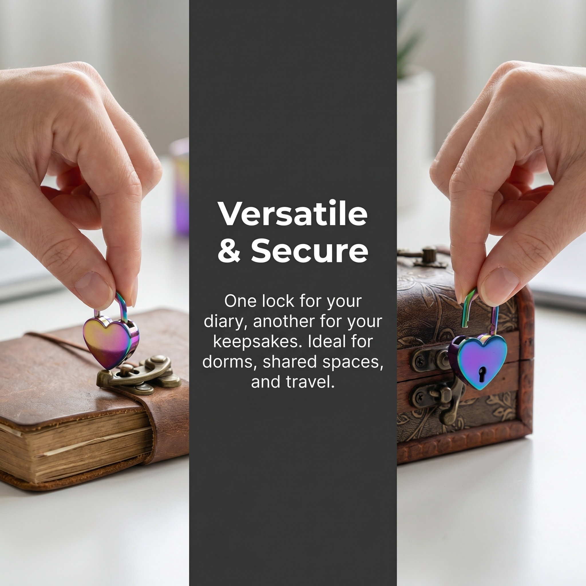 2er-Set Mini-Herzförmige Vorhä – Lockbox Key Secure Bewertung und Preis