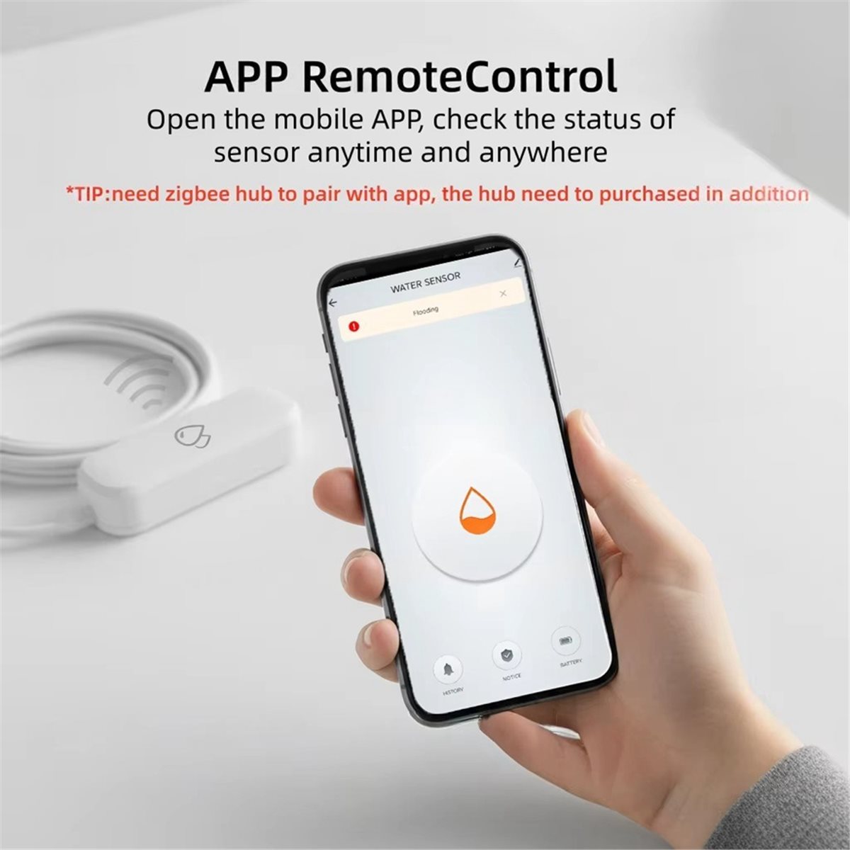 Kompatibler ZigBee Wasserleck- – Water Alarm Sensor Bewertung und Preis